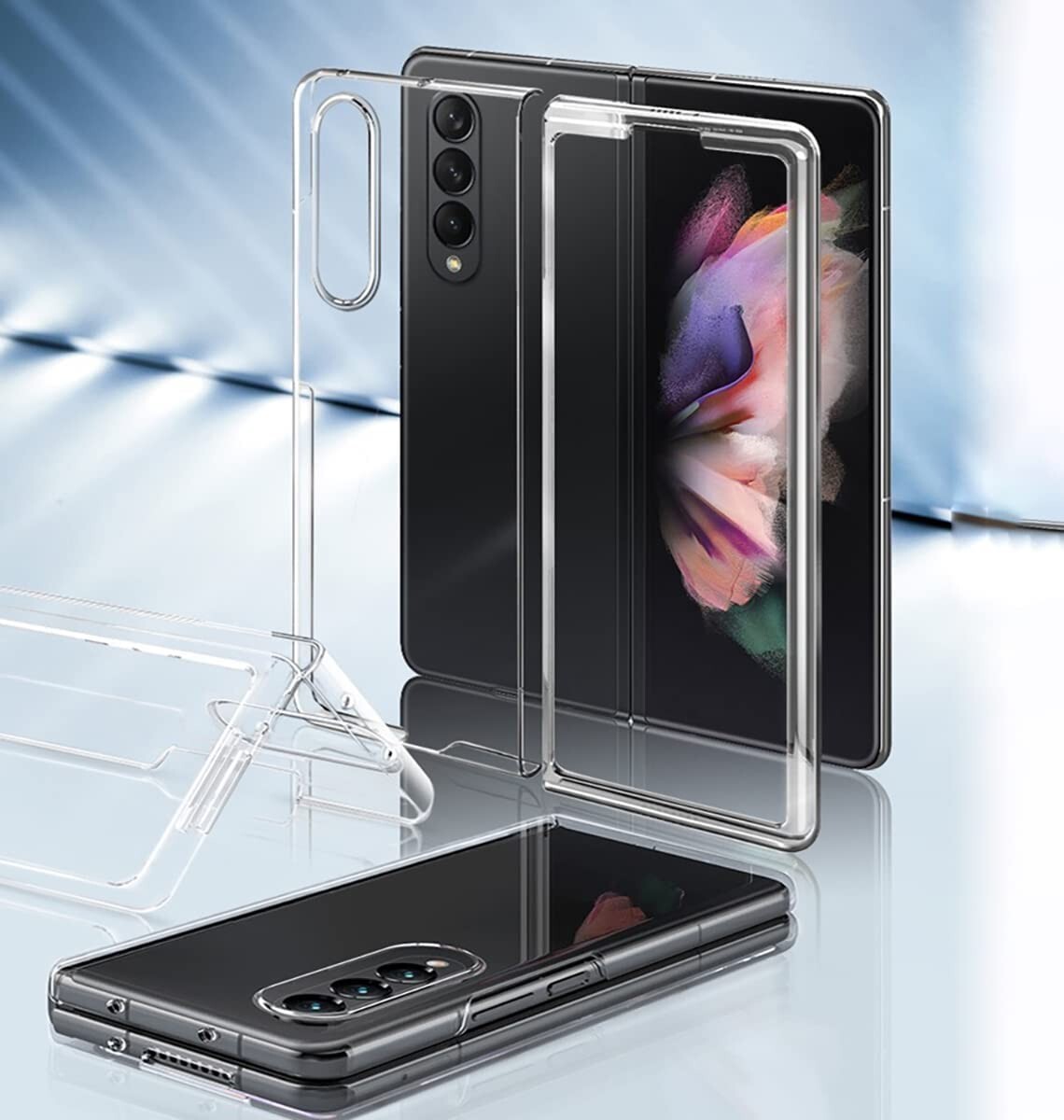 For Samsung Galaxy Z Fold5/4/3 5G Shockproof Clear Slim Rugged Hybrid Case Cover