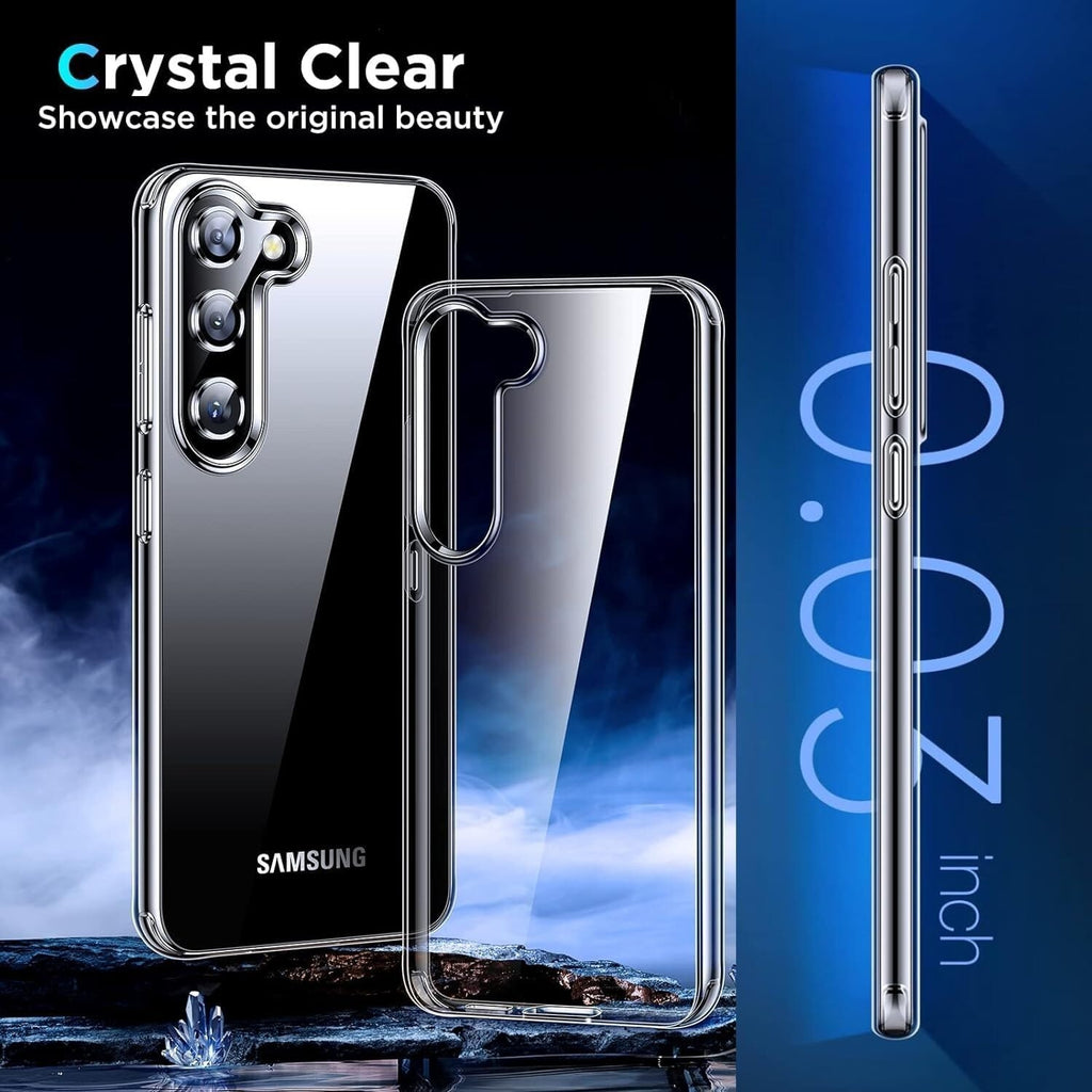 CLEAR FULL 360 Case for Samsung S22 S23 S24 FE Plus Ultra Shockproof Phone Cover