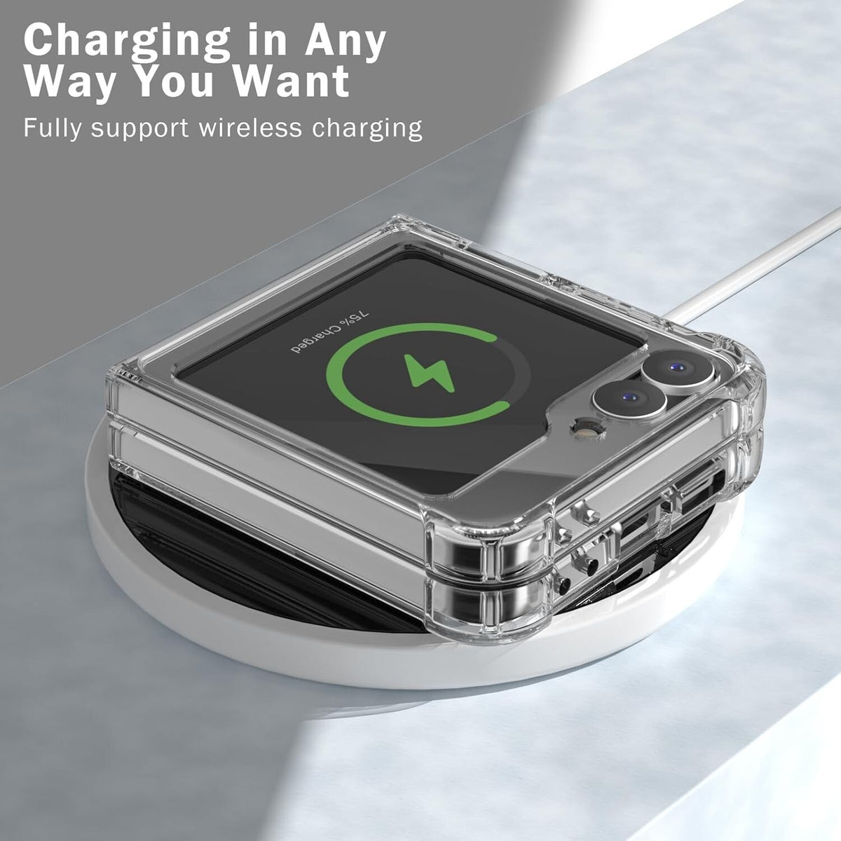 Clear Case For Samsung Galaxy Z Flip 6 Shockproof Slim Bumper Phone Cover