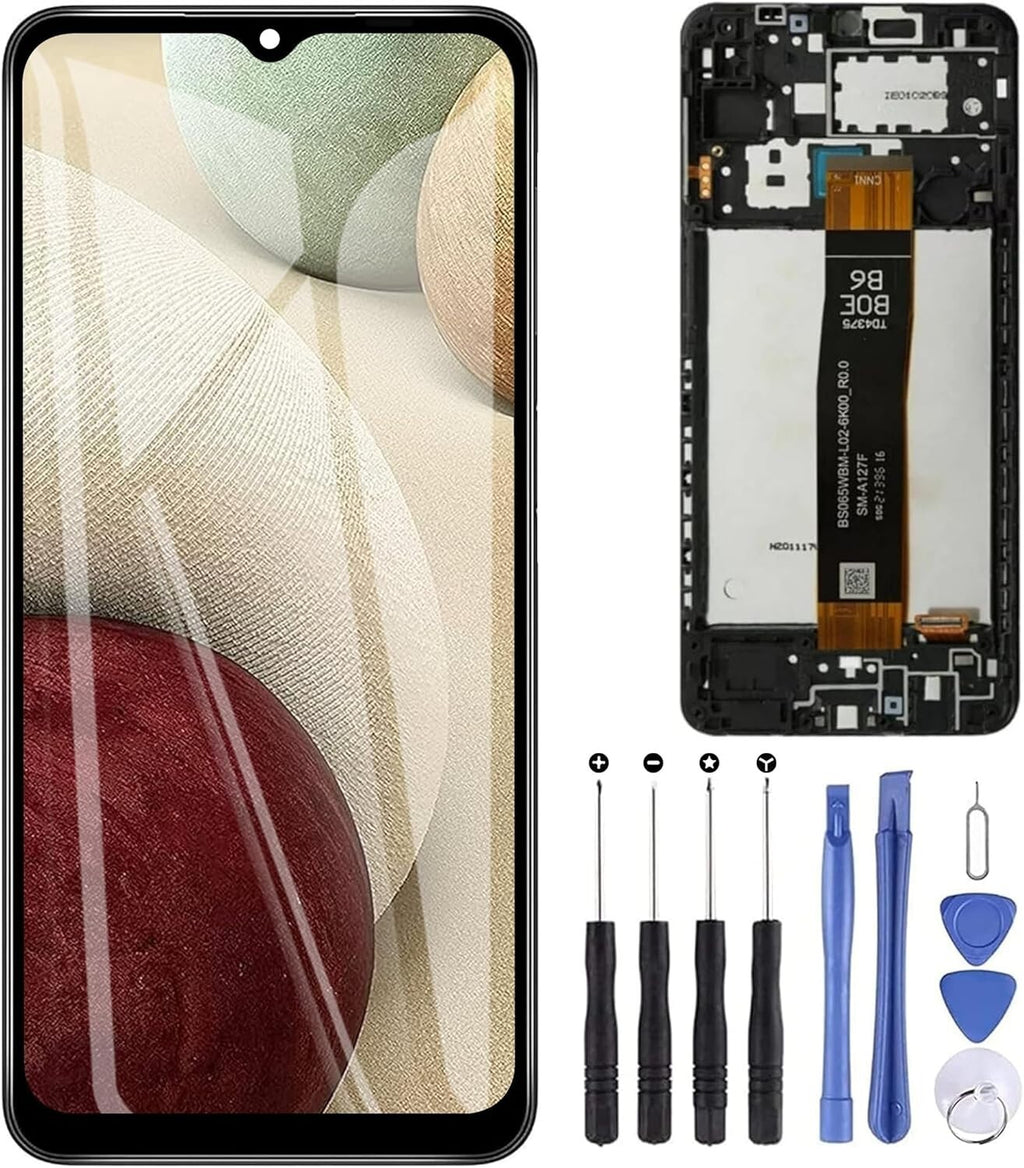 Samsung Galaxy A12 Nacho 2021 SM-A127 LCD Screen Display Touch Digitizer W Frame