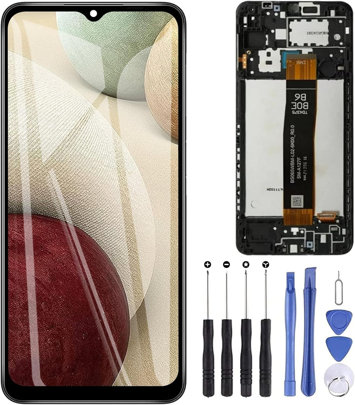 Samsung Galaxy A12 Nacho 2021 SM-A127 LCD Screen Display Touch Digitizer W Frame