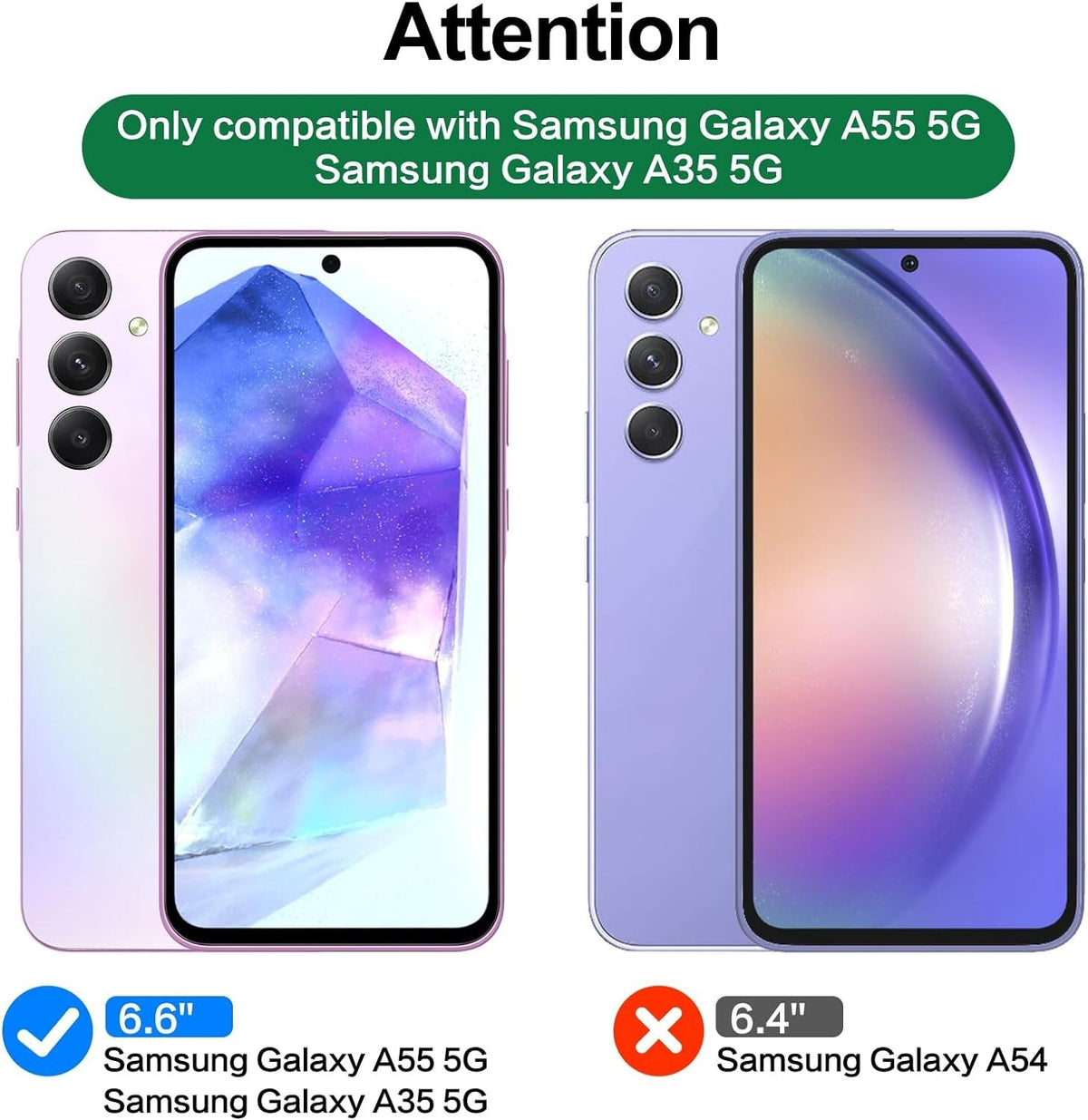 Tempered Glass Screen Protector for Samsung Galaxy A35 A55 5G Screen Protector