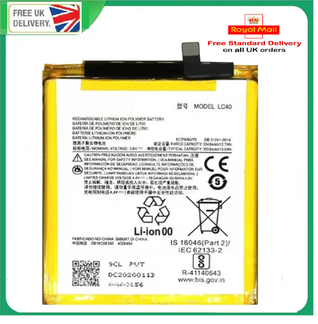 For Motorola Moto E 2020 / For Moto E7 Battery 3550mAh LC40