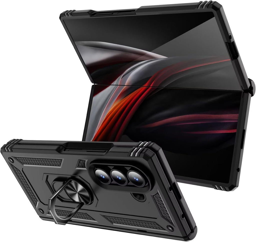 Shockproof HeavyDuty Ring Armor Case for Samsung Galaxy Z Fold 7 6 5 4