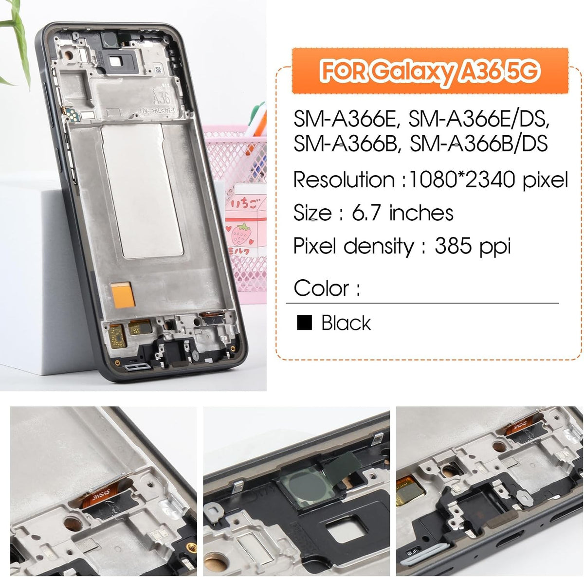 Samsung Galaxy A36 SM-A366B OLED LCD Screen Replacement+Finger Print-UK