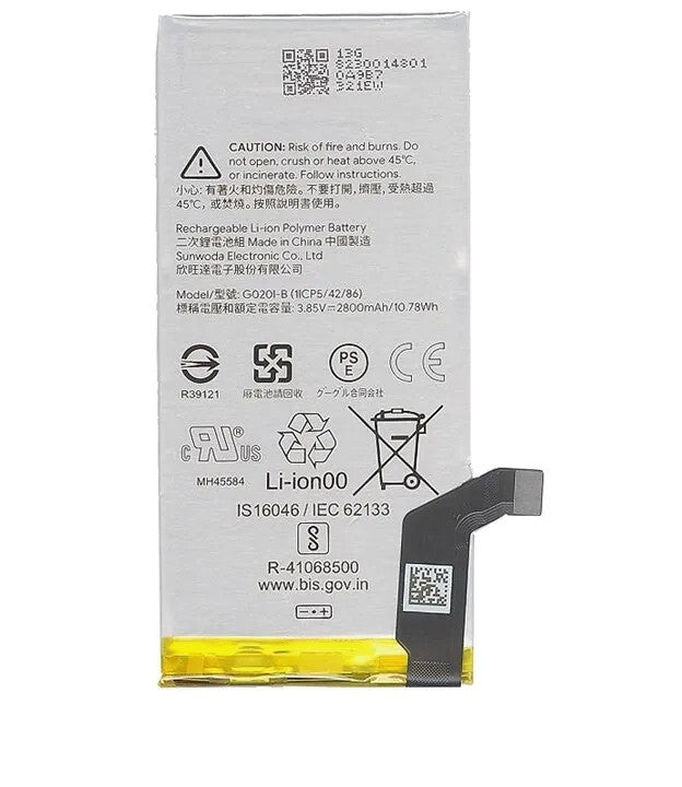 For Google Pixel 4 Battery 2800mAh G020I G020I-B G020M G020I GA011