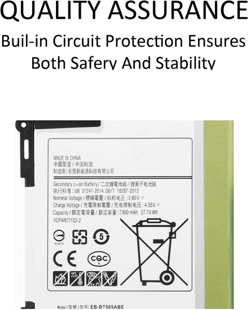 Battery For Samsung SM-T580, SM-T585, Galaxy Tab A 10.1 2016 WiFi EB-BT585ABA