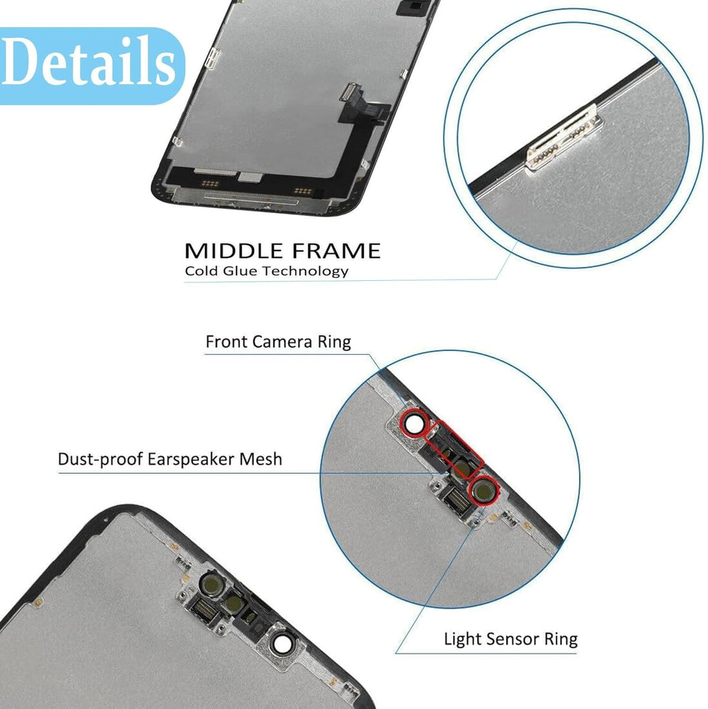 For iPhone 14 Plus COF LCD Display Digitizer Screen Replacement +Adhesive