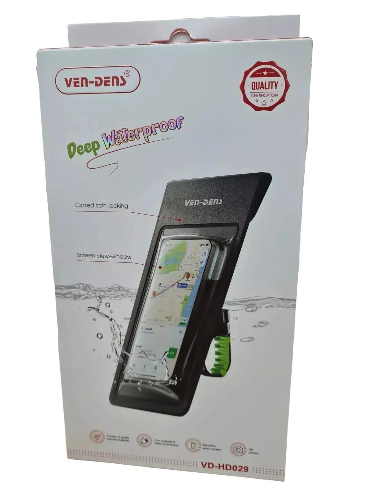 VEN-DENS Waterproof Bike Phone Holder For iPhone 15, 14, 13, 12, 15 Pro Plus MAX