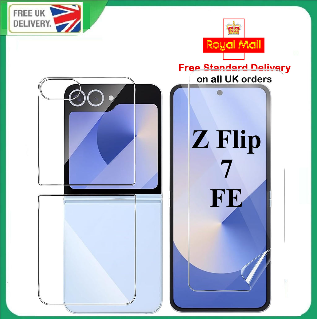 SCREEN Protector For Samsung Galaxy Z Flip 7 FE Hydrogel Cover - Clear TPU FILM