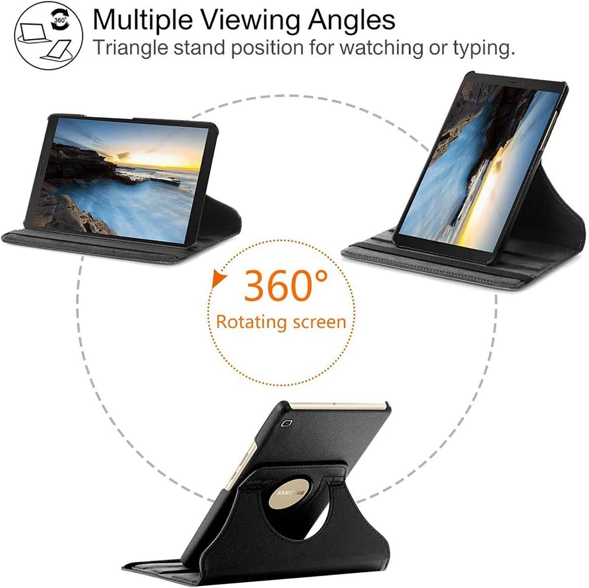 Tablet Case For Samsung Galaxy Tab A 8" T290 T295 2019 Smart Leather Stand Cover