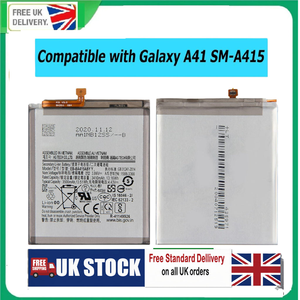 For Samsung EB-BA415ABY Battery For Galaxy A41 SM-A415f /  3500 mAh
