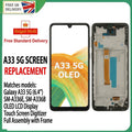 For Samsung Galaxy A33 5G SM-A336B OLED LCD Display Screen Replacement+Frame