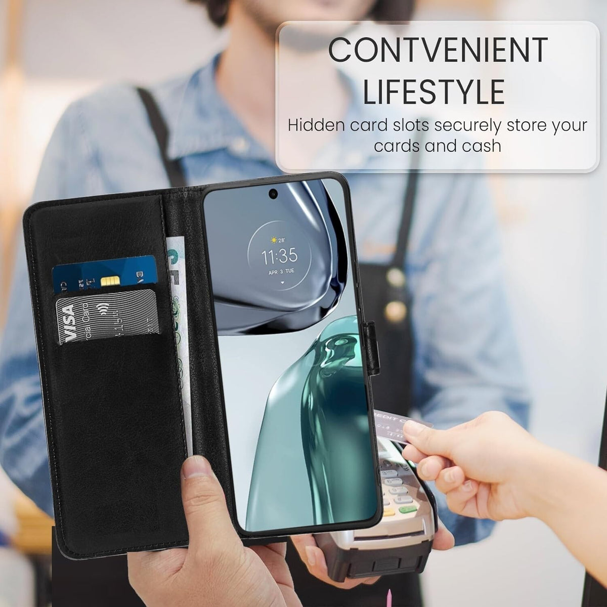 For Motorola G05 E15 Case Leather Flip Slim Wallet Book Phone Cover Moto G15 E15