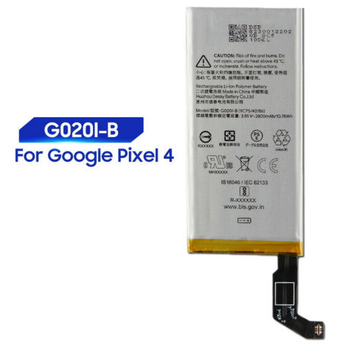 For Google Pixel 4 Battery 2800mAh G020I G020I-B G020M G020I GA011