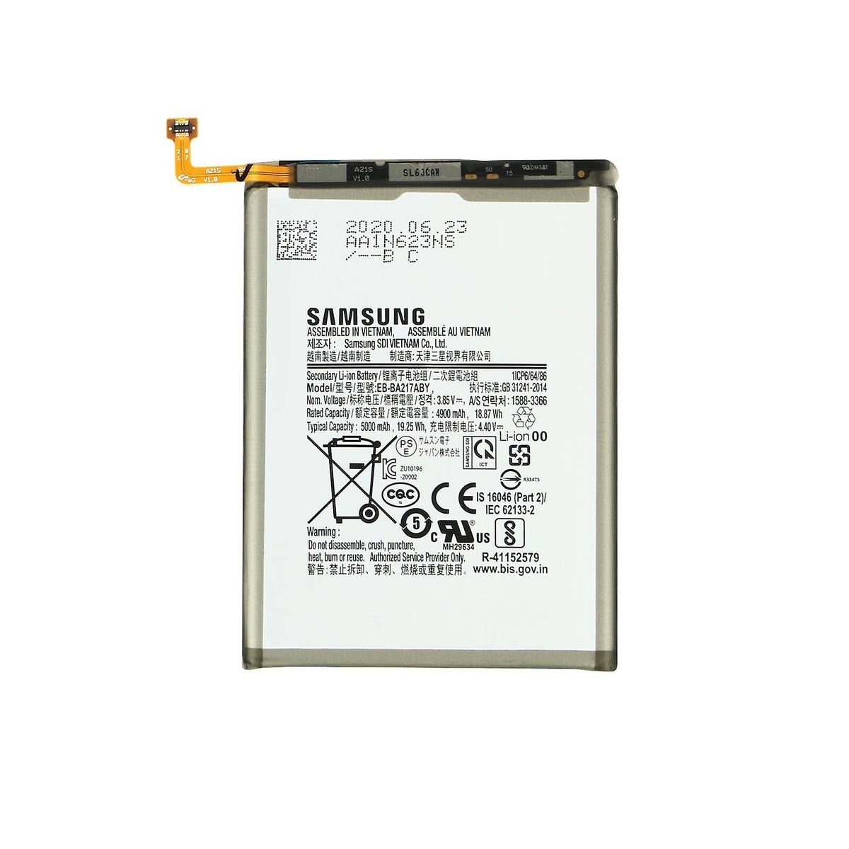Replacement Battery For Samsung Galaxy A13 4G SM-A135F EB-BA217ABY GH82-28509A
