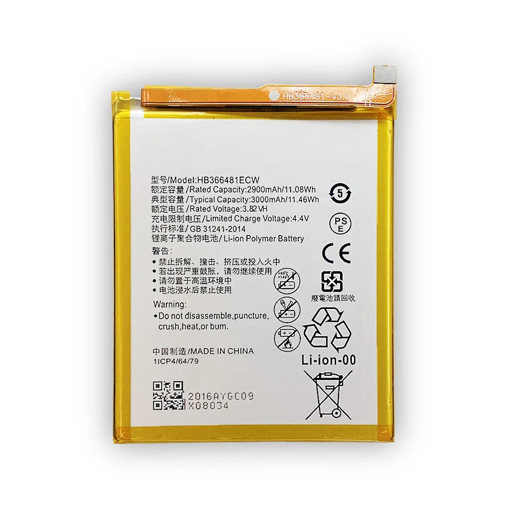 For Huawei P9 / Y7 2018 P20 Lite 2018 Replacement Battery HB366481ECW 3000mah