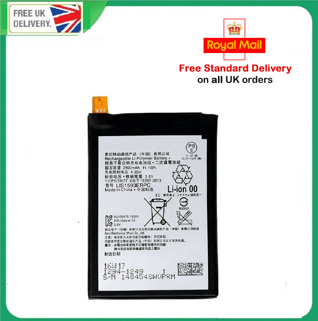 Brand New For Sony Xperia Z5 LIS1593ERPC Battery E6653 2900mAh Replacement