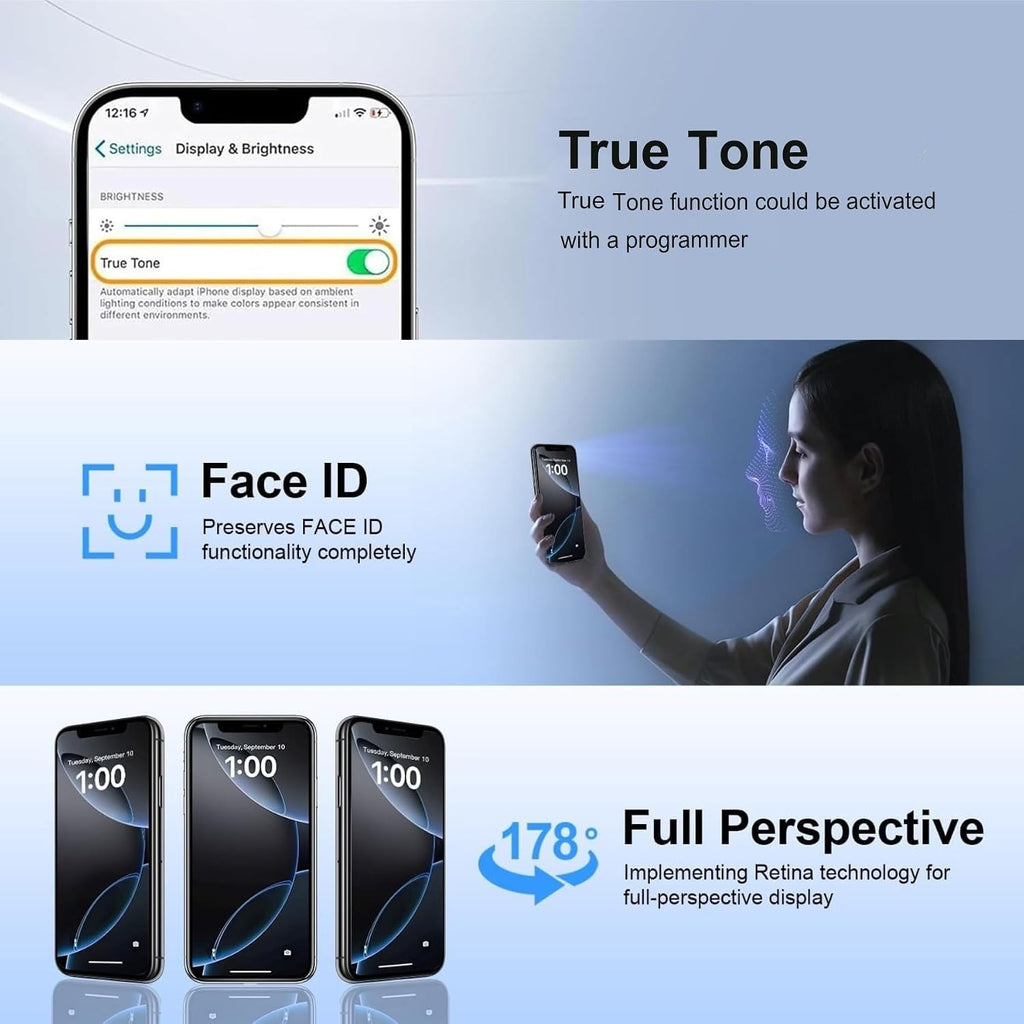 OLED Screen for iPhone 15 Replacement Screen 3D Touch Display SOFT OLED LCD