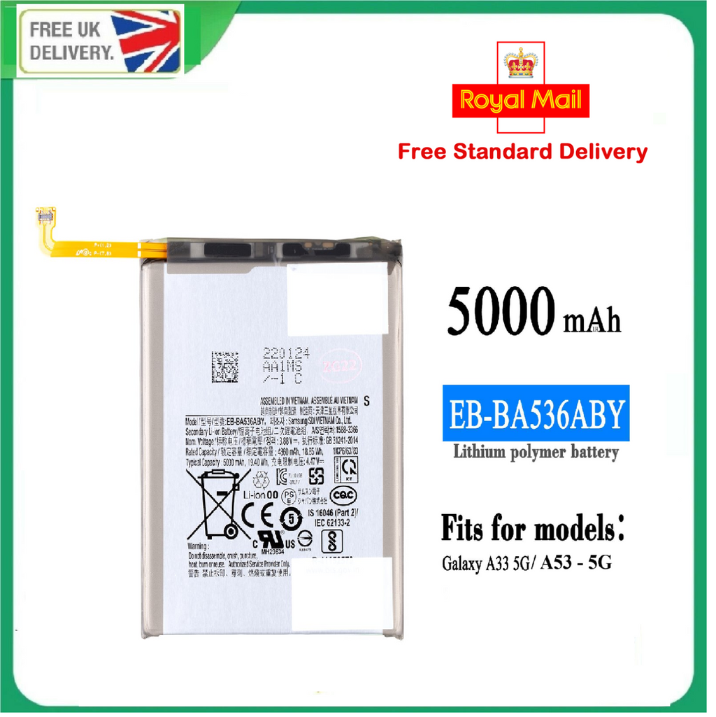 Samsung Galaxy A53 A33 5G battery EB-BA536ABY