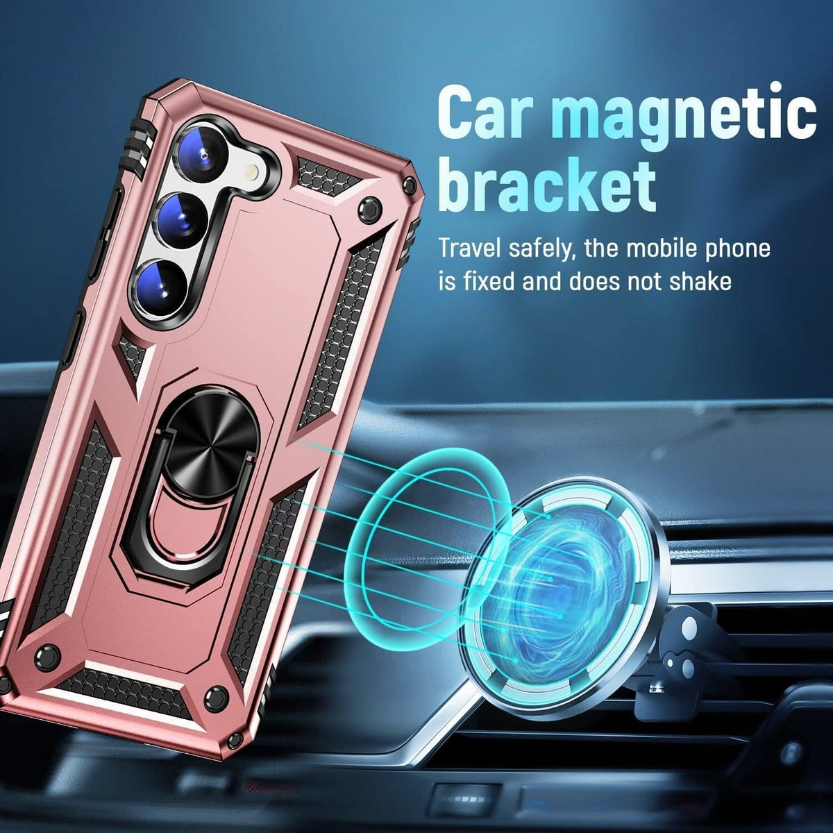 For Samsung Galaxy Z Flip 6 5 5G Case Shockproof Armor Ring Stand Phone Cover