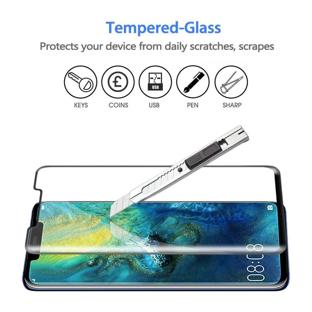 FULL Tempered Glass Screen Protector For Huawei Mate 20 Pro LYA-L09 LYA-L29