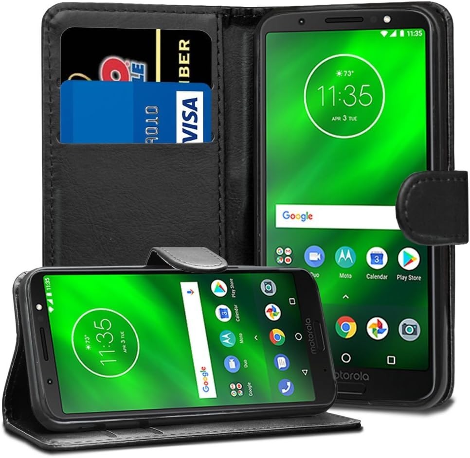 Wallet Case Card Slot Cover for Motorola Moto G6 Phone Case PU Leather