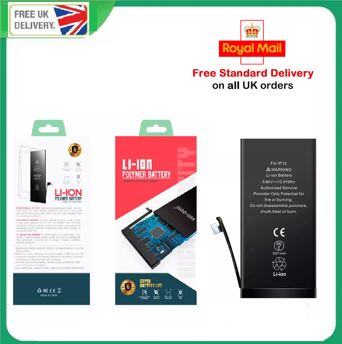 iPhone 13 replacement battery 3227mAh