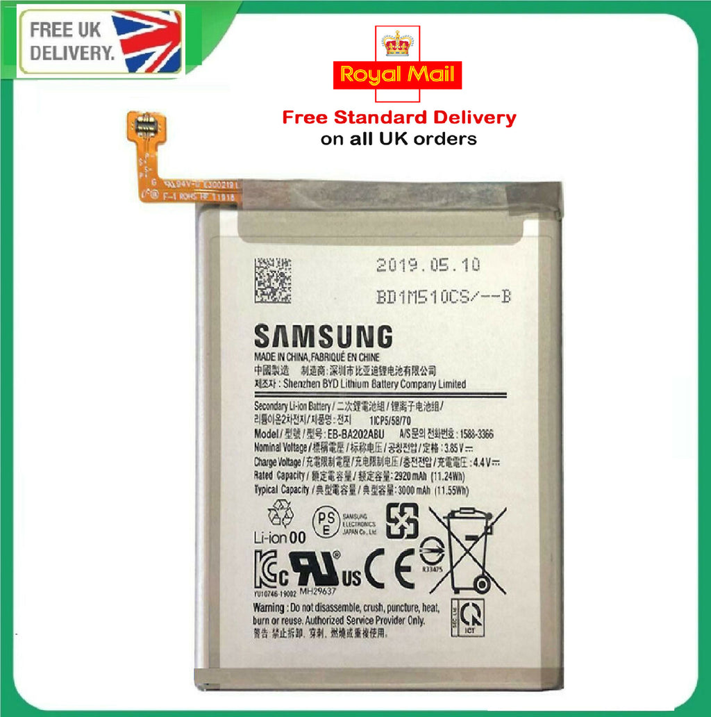 Genuine Samsung A20E EB-BA202ABU 3000mAh battery for Galaxy A20e UK Seller