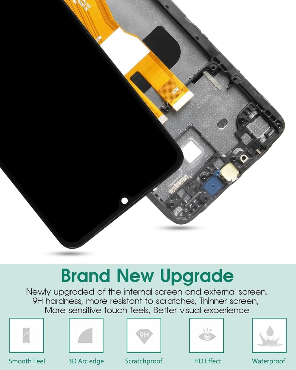 For Galaxy A05 A055 SM-A055F A055F/DS A055M/DS LCD Display Touch Screen Frame
