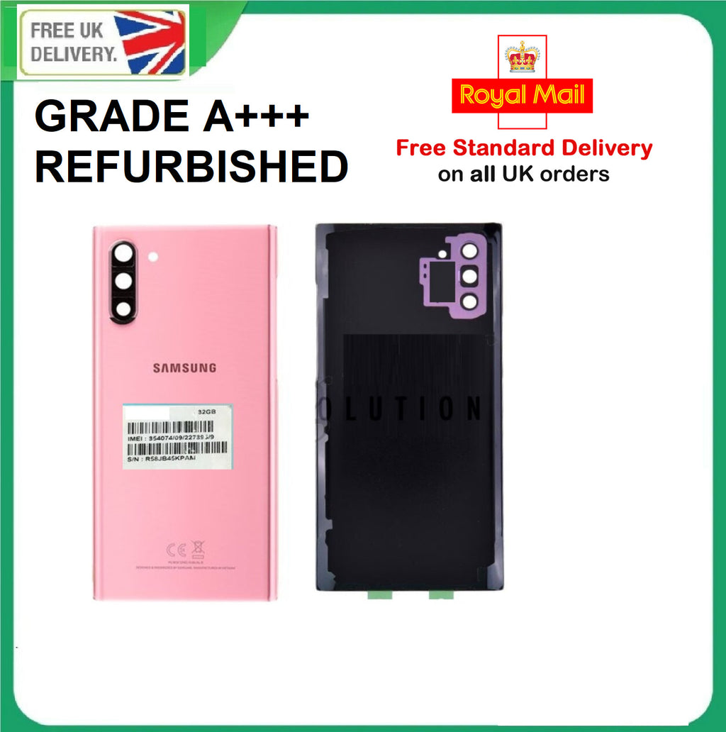 For Samsung NOTE 10 N970F Rear Back Glass Battery Cover  Panel WITH LENS UK