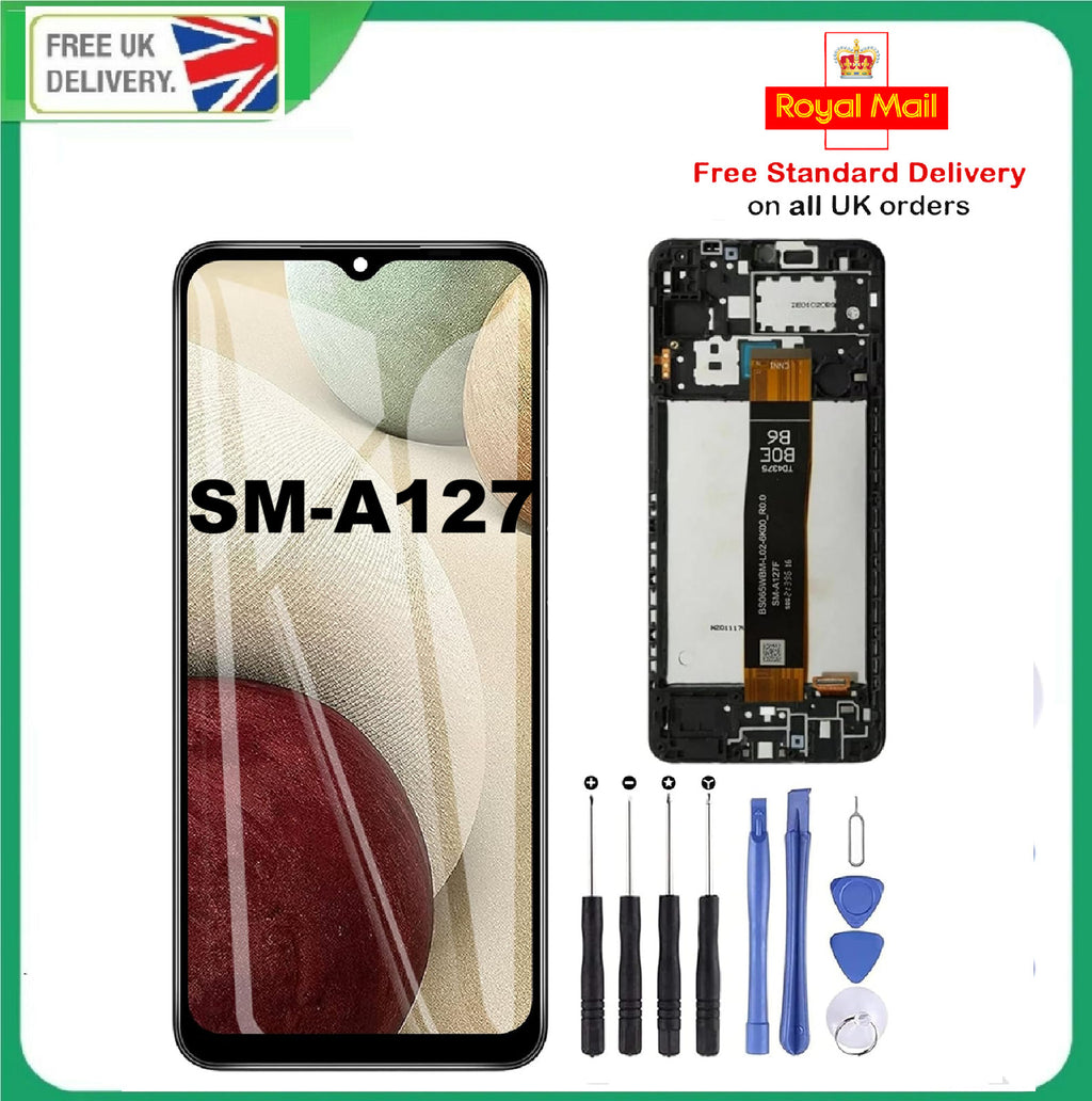 Samsung Galaxy A12 Nacho 2021 SM-A127 LCD Screen Display Touch Digitizer W Frame