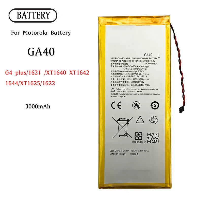 FOR Motorola Moto G4 /G4 Plus XT1625 XT1622 XT1644 XT1643 G4+ GA40 BATTERY