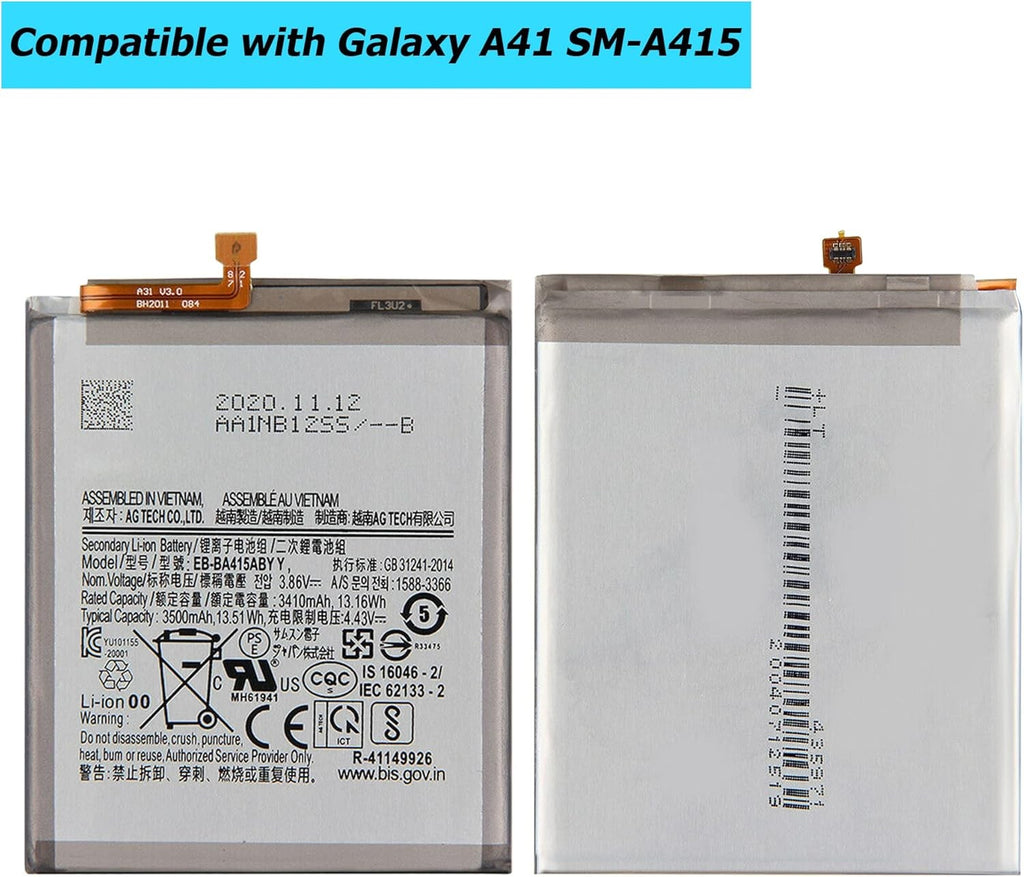 For Samsung EB-BA415ABY Battery For Galaxy A41 SM-A415f /  3500 mAh