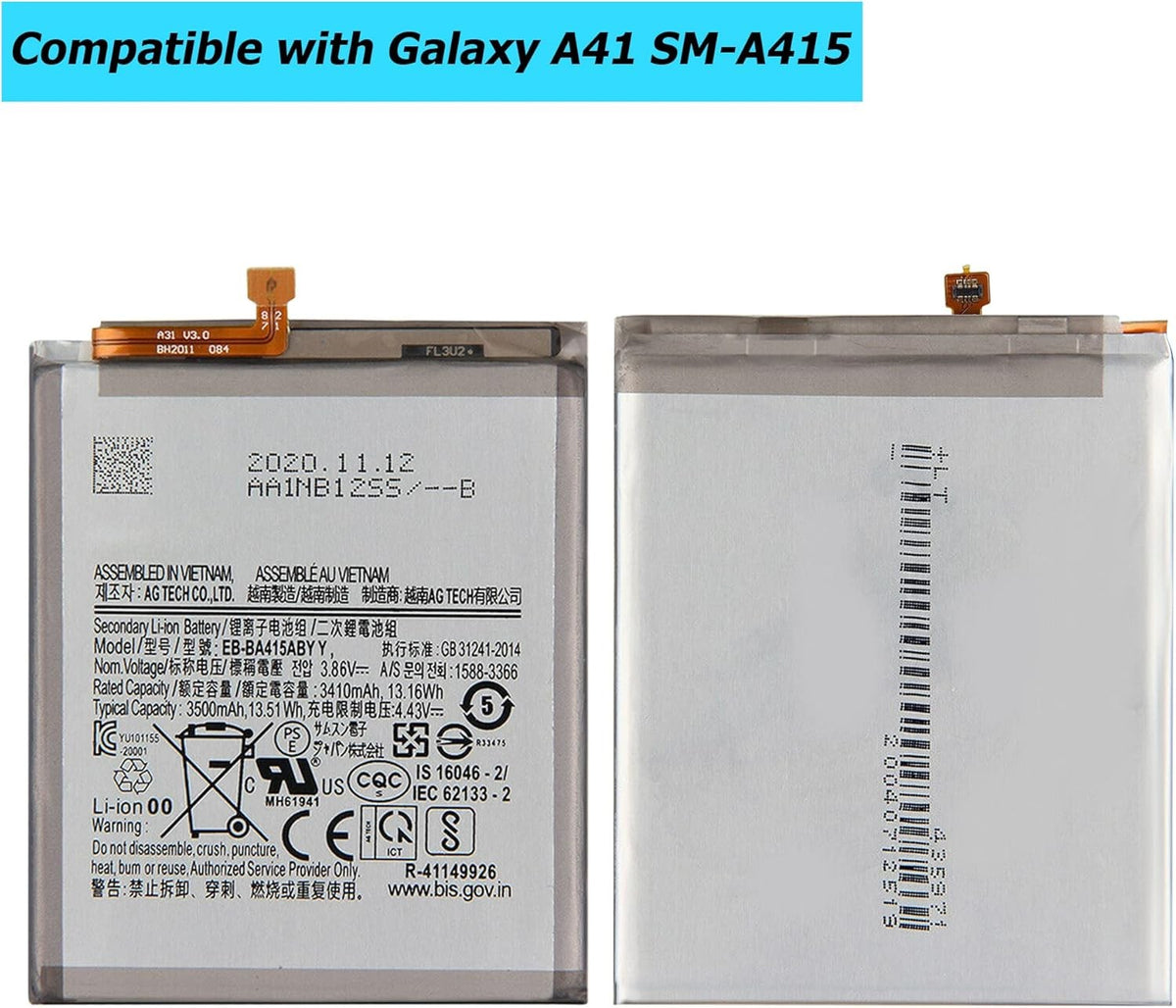 For Samsung EB-BA415ABY Battery For Galaxy A41 SM-A415f /  3500 mAh