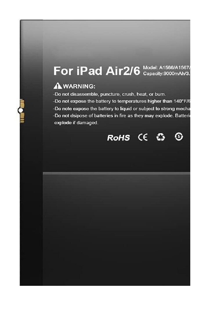 Battery For Apple iPad Air 2 7340mAh A1547 020-8561 Replacement UK
