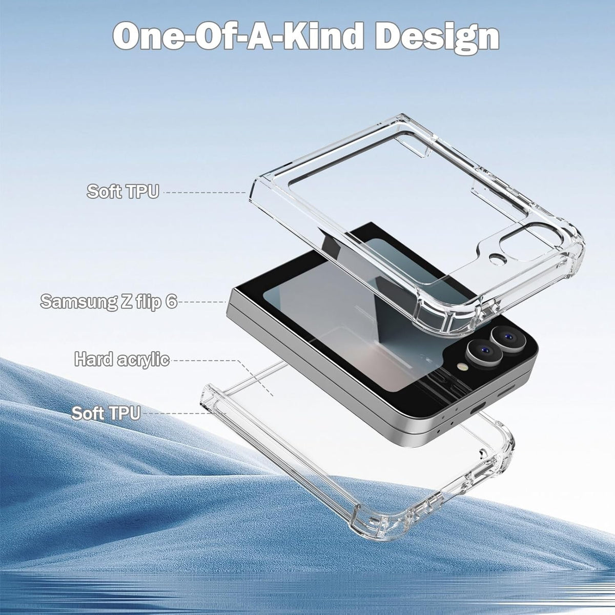 Clear Case For Samsung Galaxy Z Flip 6 Shockproof Slim Bumper Phone Cover