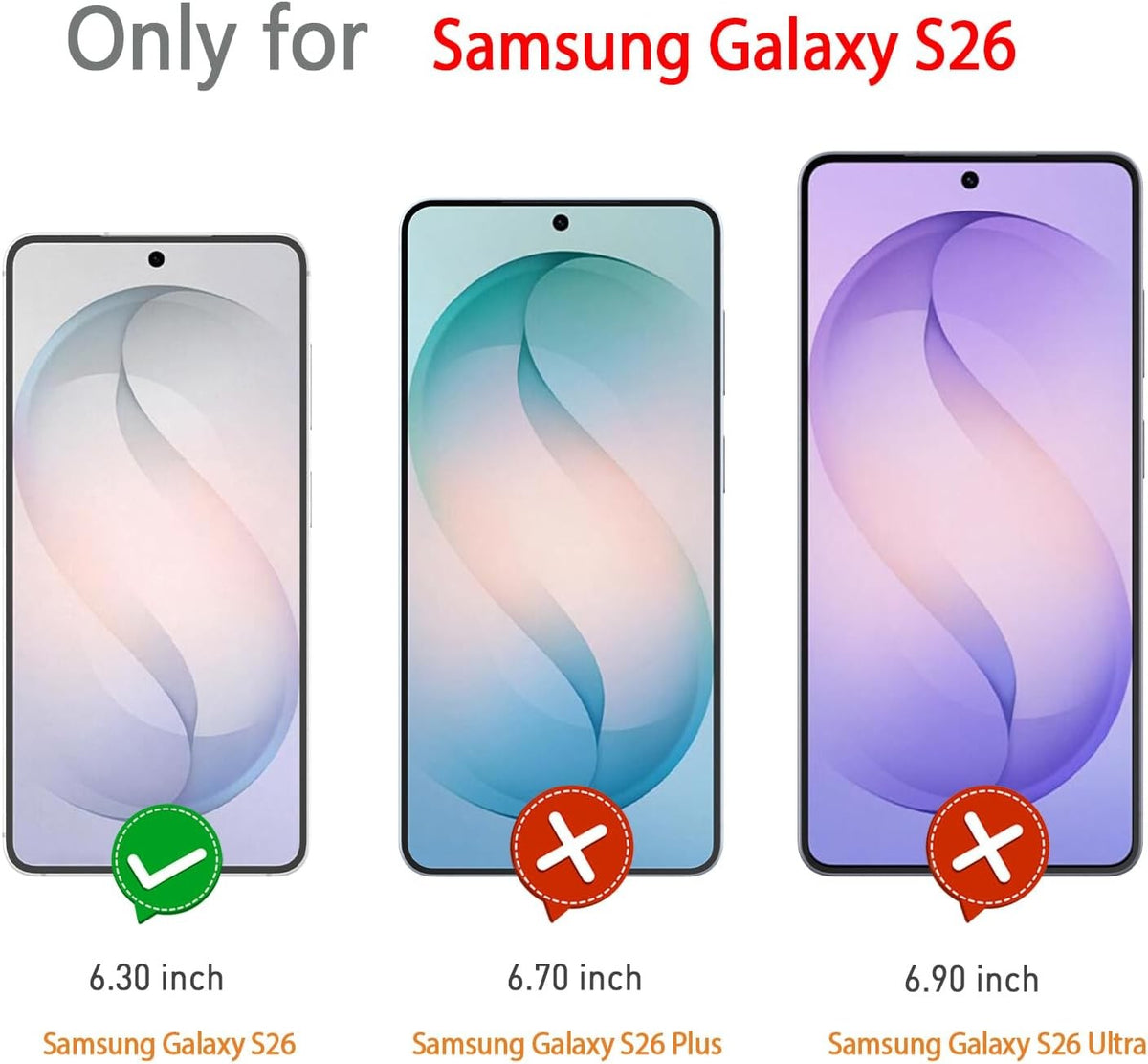 For Samsung Galaxy S26 Tempered Glass Screen Protector Cover Tempered Glass