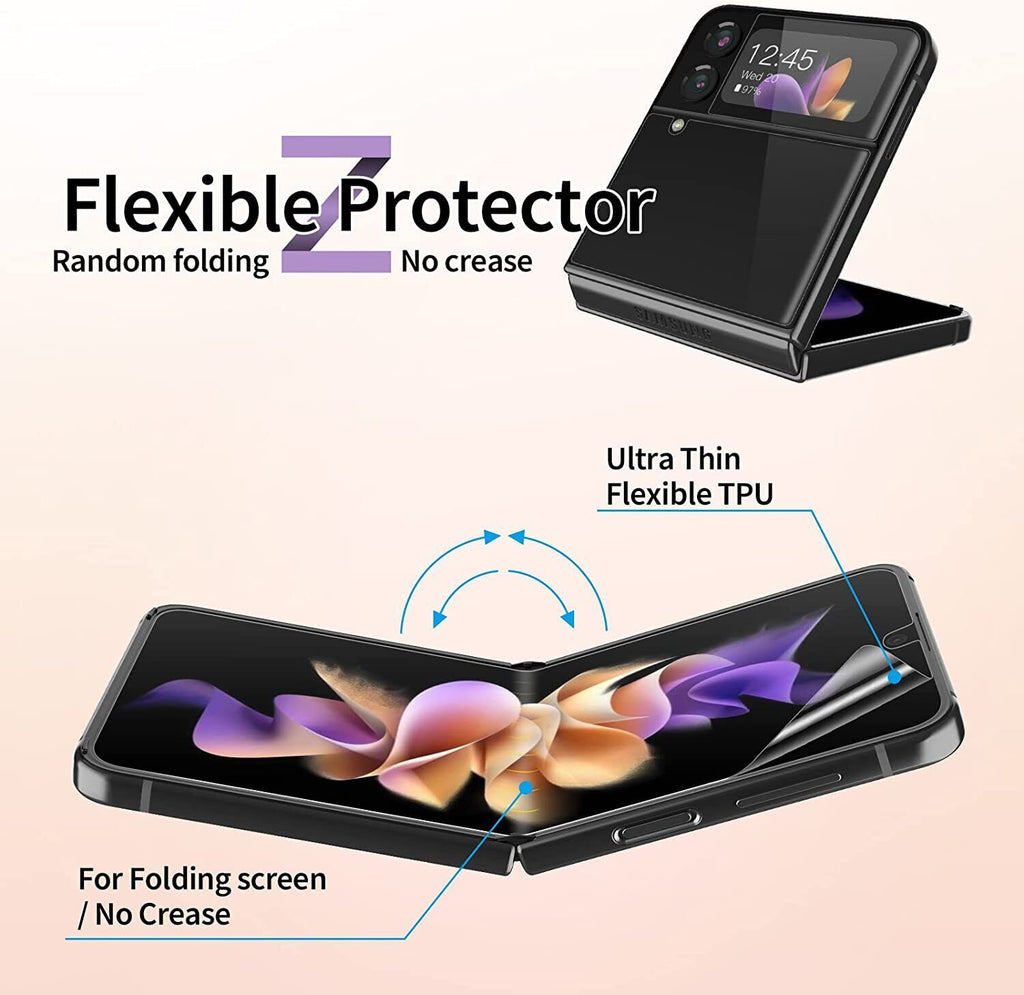 SCREEN Protector For Samsung Galaxy Z Flip 3/4/5 Hydrogel Cover - Clear TPU FILM