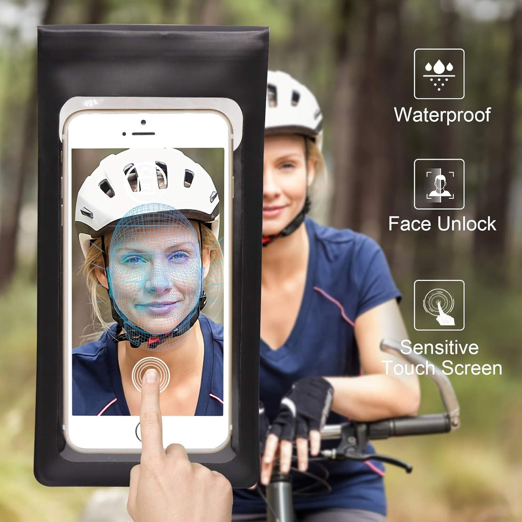 Mount Holder Bicycle Motor Bike 360° Waterproof Case Cover For All Mobile Phones
