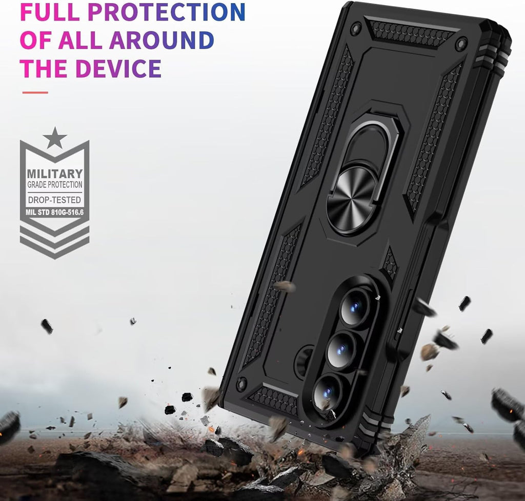 Shockproof HeavyDuty Ring Armor Case for Samsung Galaxy Z Fold 7 6 5 4