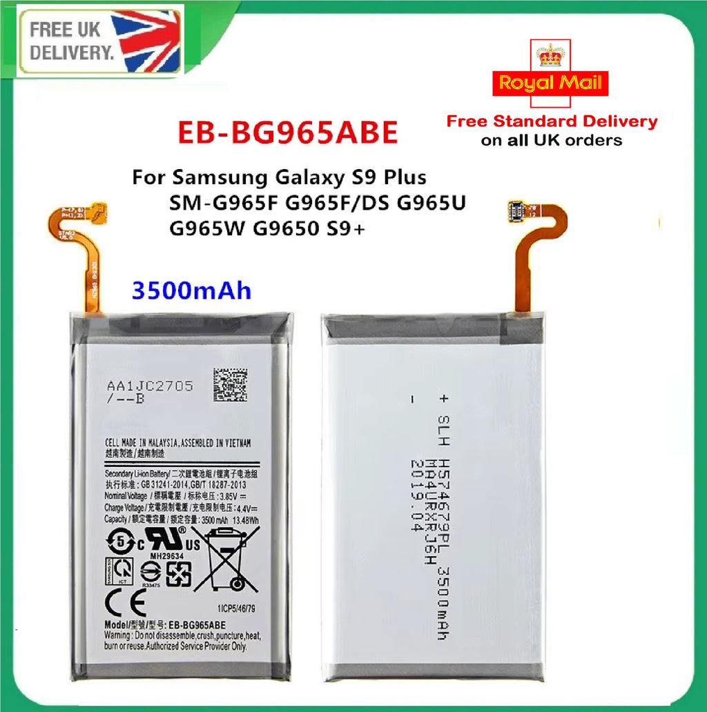 For Samsung Galaxy S9 Plus Battery Replacement Battery EB-BG965ABE SM-G965F 3500