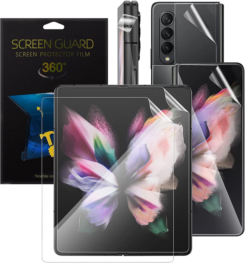For Samsung Galaxy Z Fold 3 Main screen & front & back Screen Protector Film 5G