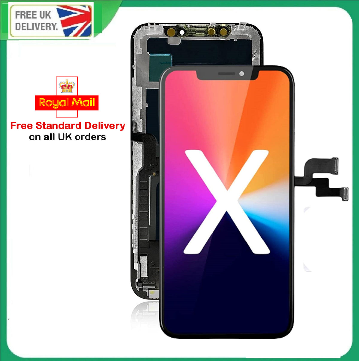 INCELL LCD For Apple iPhone X 3D Touch Digitizer Display Assembly Black UK
