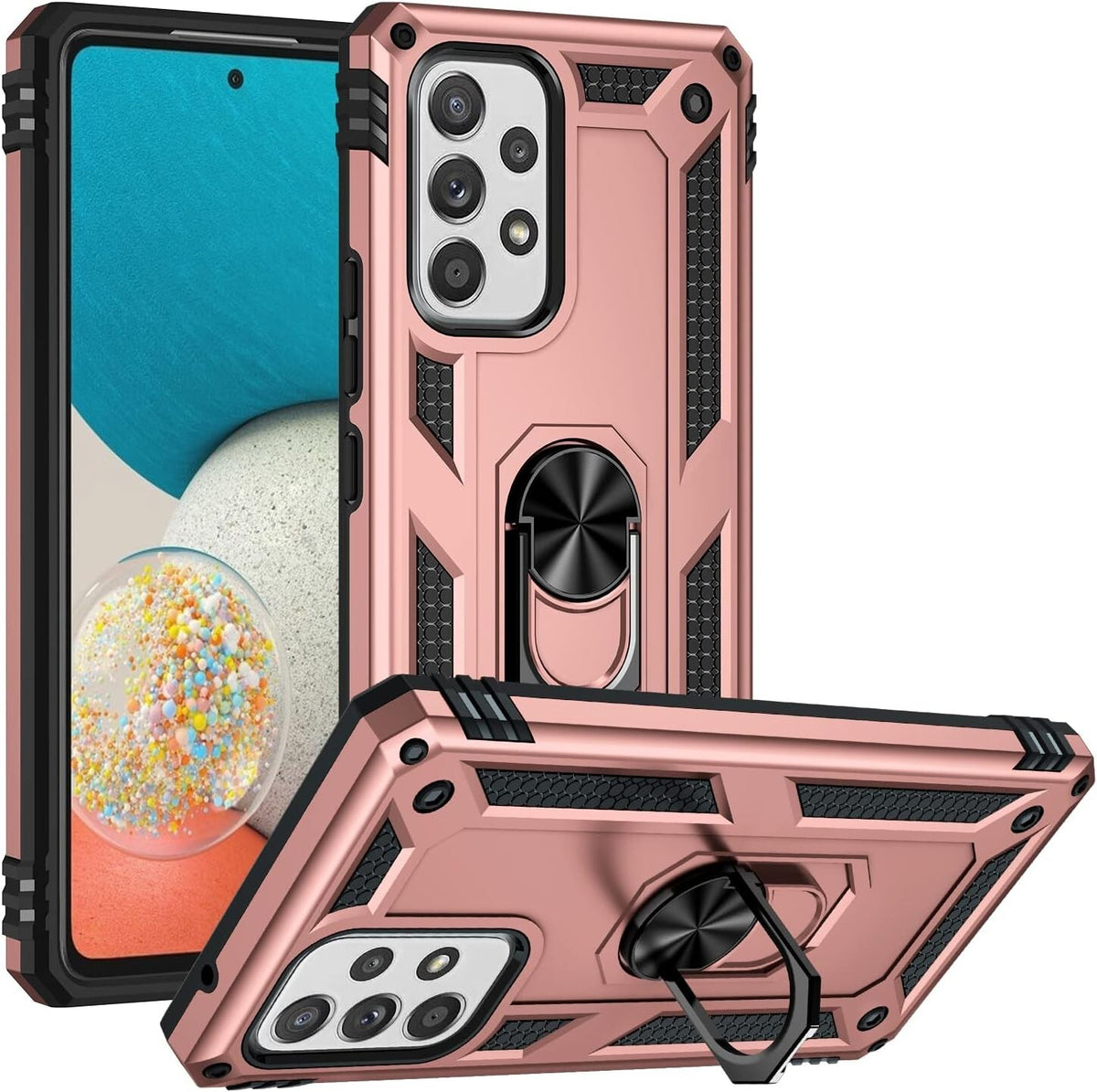 Case For Samsung Galaxy A52 A52s TOUGH Shockproof ARMOUR Stand Phone Ring Case