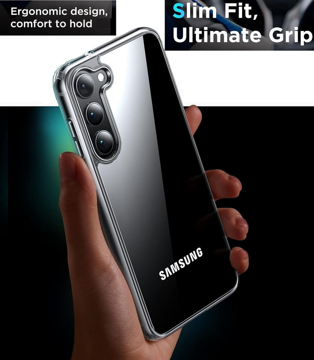 CLEAR FULL 360 Case for Samsung S22 S23 S24 FE Plus Ultra Shockproof Phone Cover
