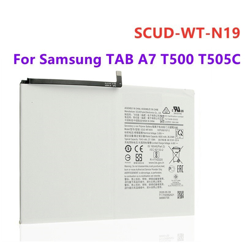 Battery For Samsung Galaxy Tab A7 10.4 2020, SM-T500,SM-T505 T500N SCUD-WT-N19