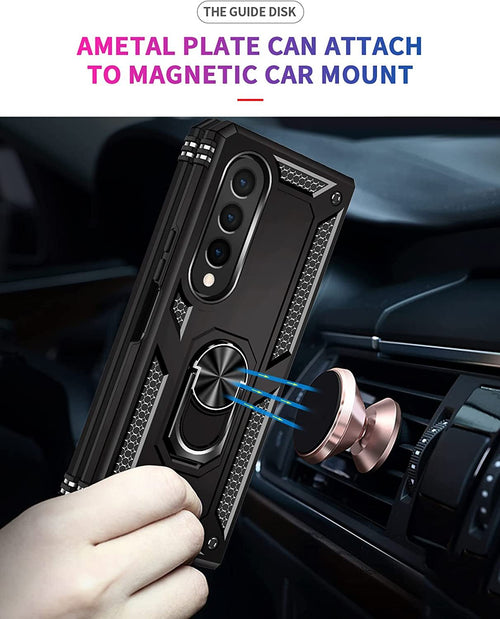 Bumper Armor Case For Samsung Galaxy Z Fold 4 3 5 Shockproof Stand Rugged Cover