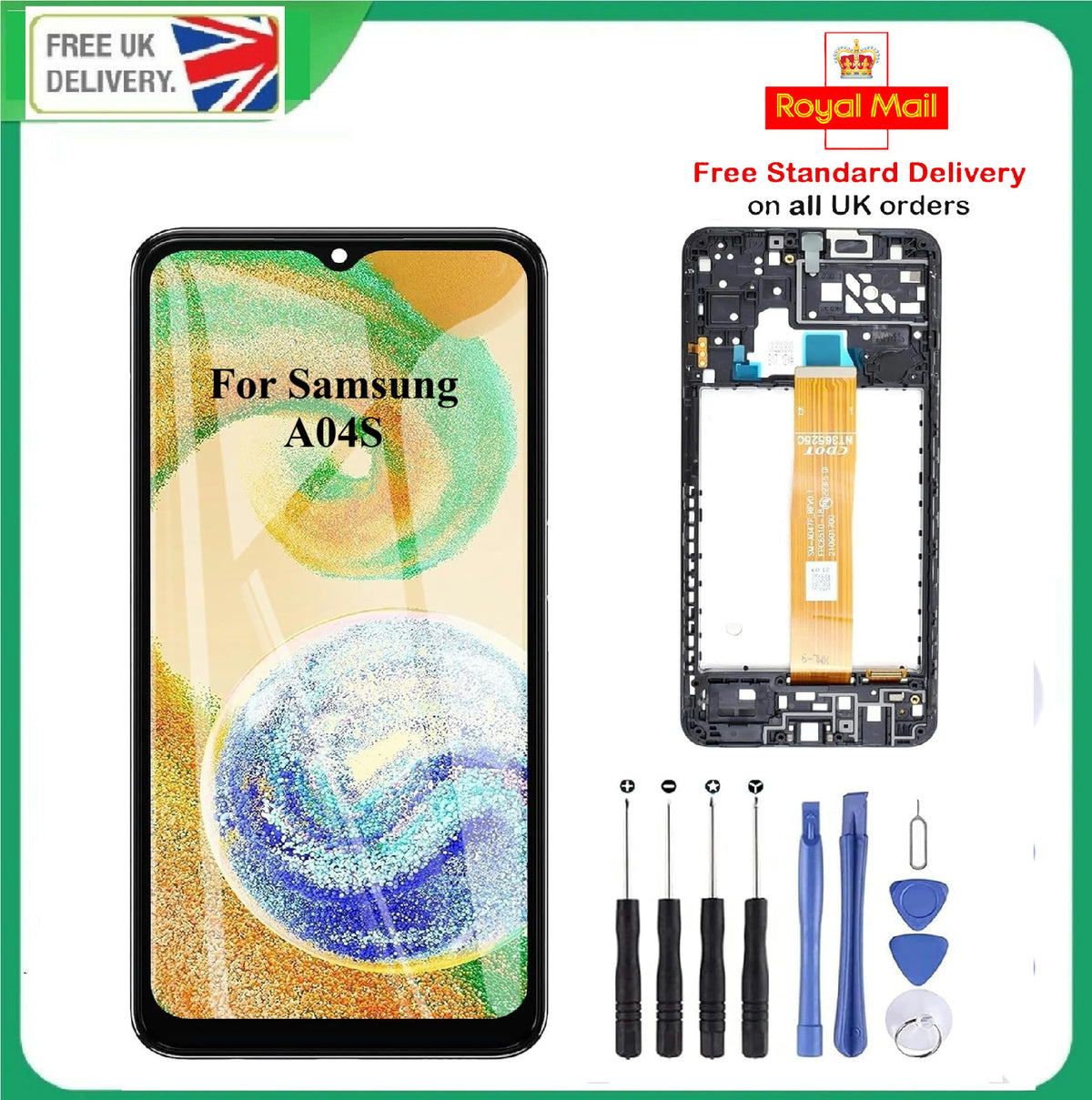 For Samsung Galaxy A04s SM-A047F/DSN LCD Display Screen Replacement+Frame OEM