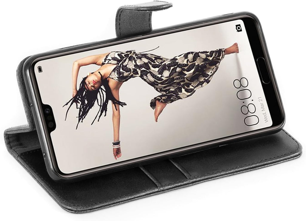 For Huawei P20 Pro Book Case Wallet Leather Flip Shockproof Wallet Book Cover